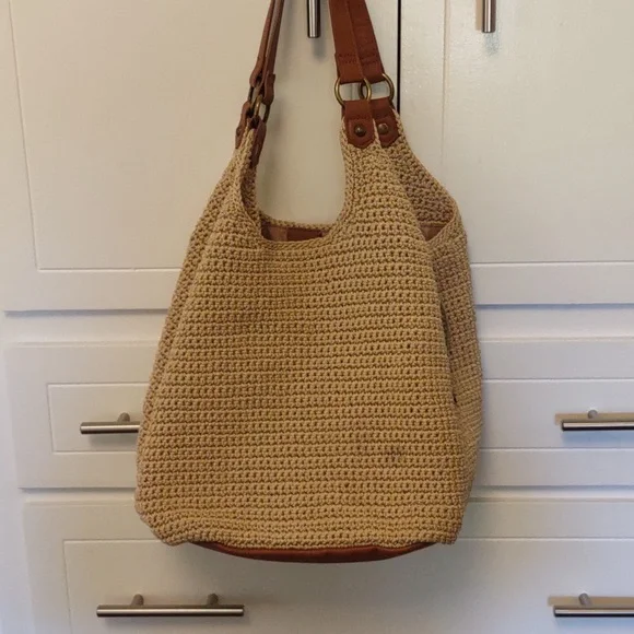 The Sak Roma Crochet Shopper Tote - Picture 3 of 10